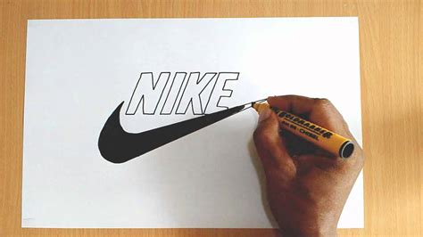 nike tekenen|nike logo drawing video.